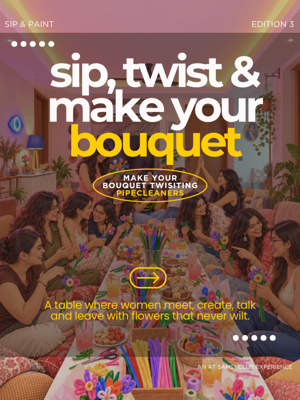 Sip & Make your Own Bouquet