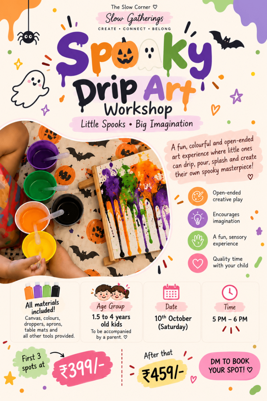 Spooky Drip Art by little makers