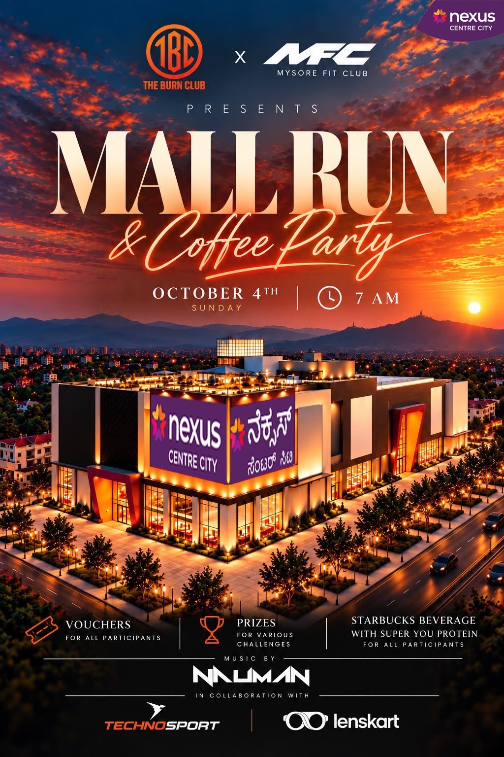 MALL RUN AND COFFEE PARTY !