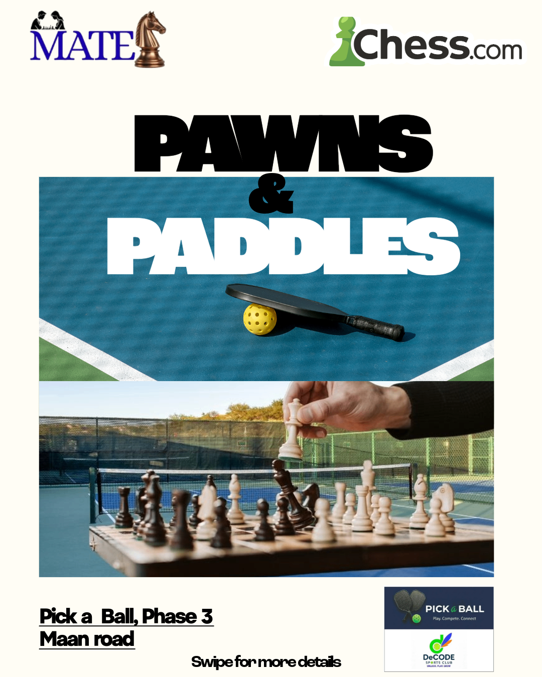 Pawns and Paddles by MATES Chess Club