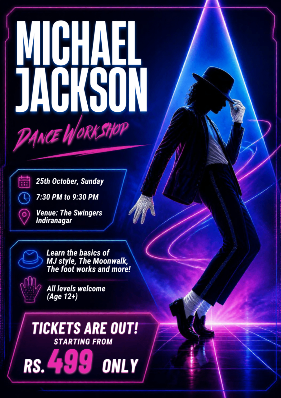 MICHAEL JACKSON DANCE WORKSHOP
