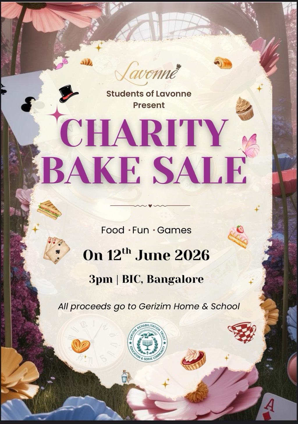 Charity Bake Sale By Lavonne