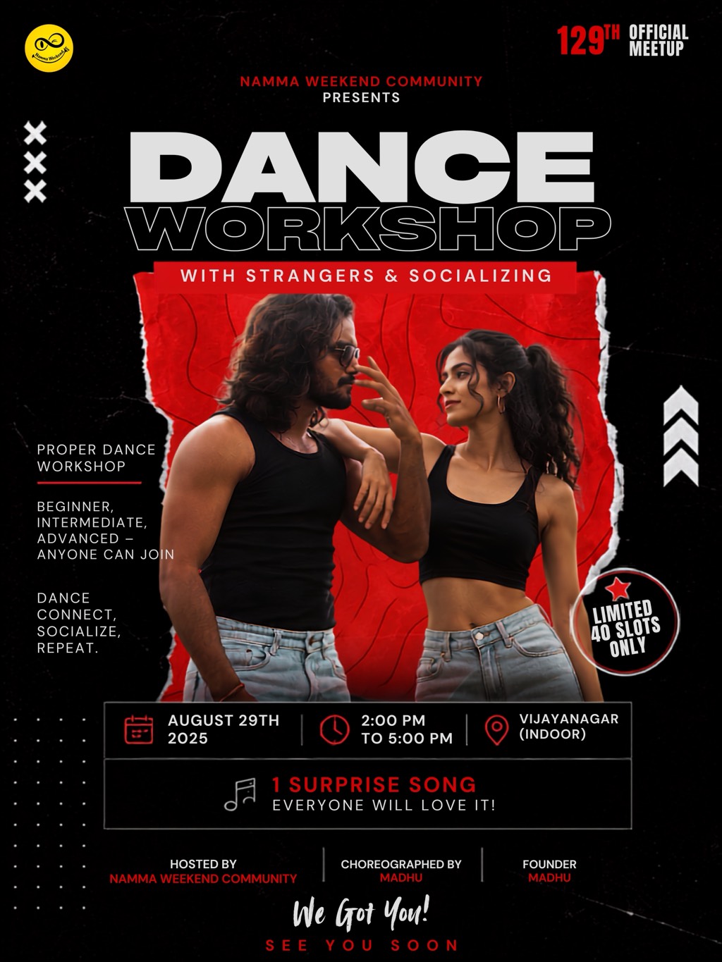 Dance With Strangers - & socialise Workship