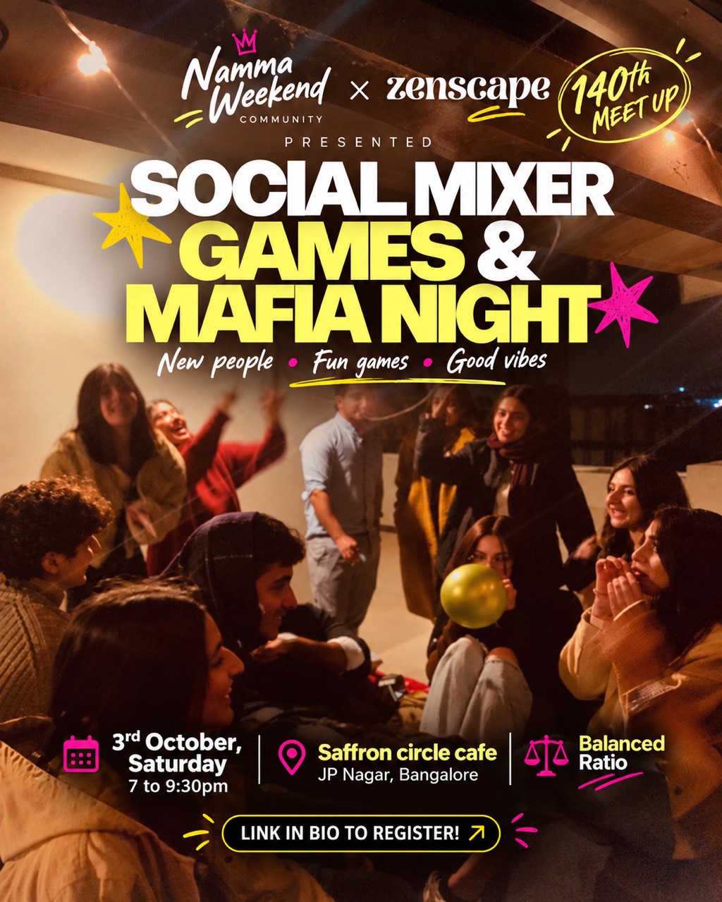   Social mixer & Mafia night  - all you need is love 
