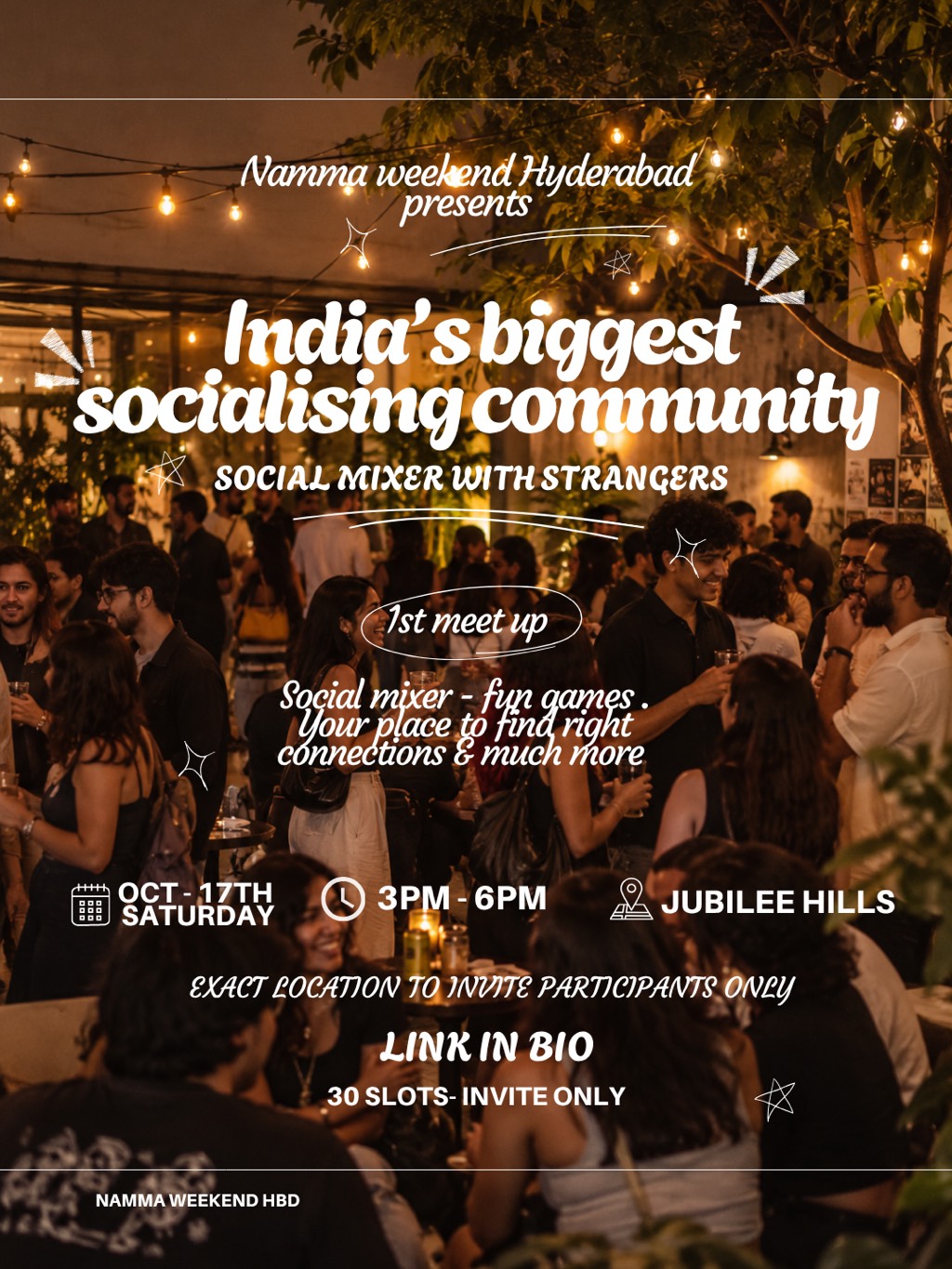 Social Mixer with Strangers HYD