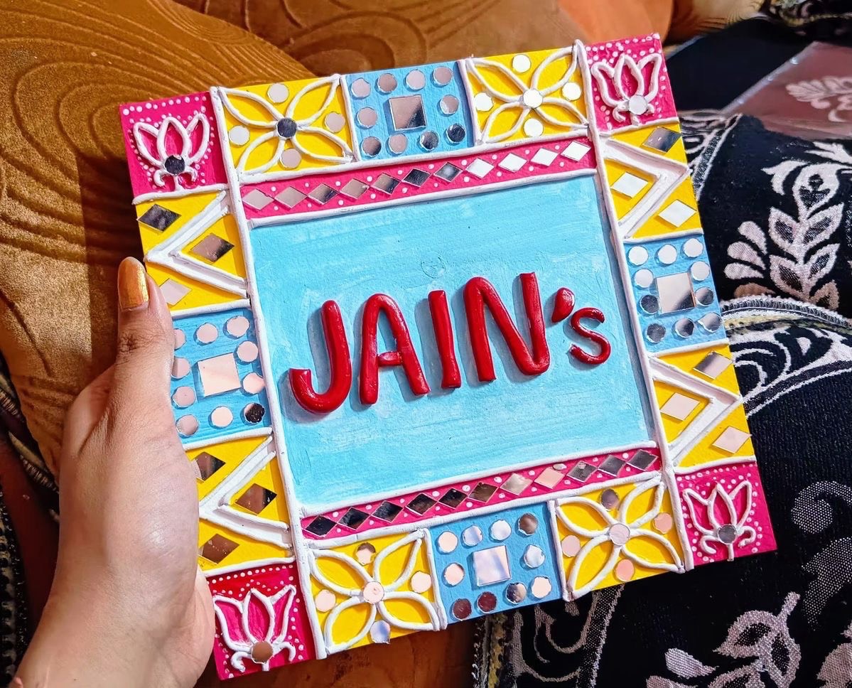 Art Adda ~  Lippon Art Name Plate Workshop - 2