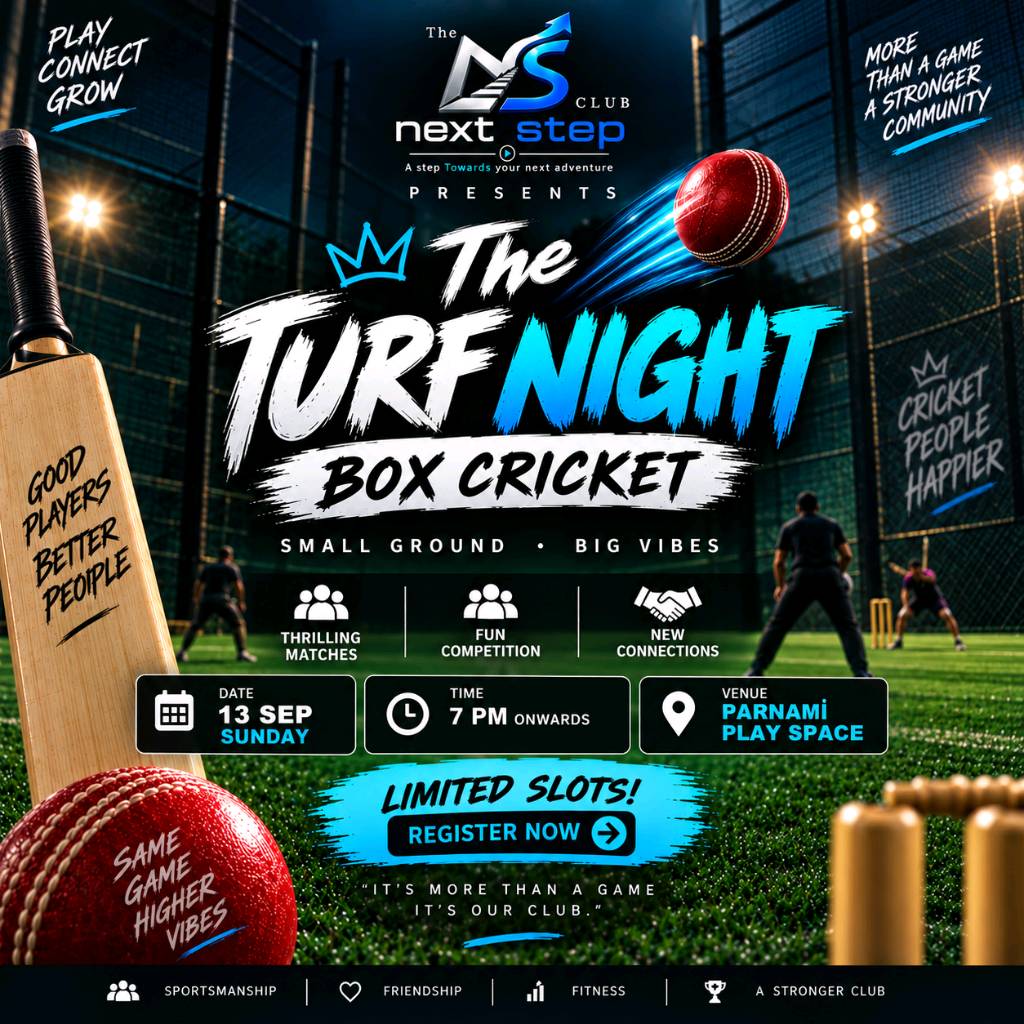 🏏🔥 THE TURF NIGHT – BOX CRICKET by NEXT STEP CLUB🔥🏏