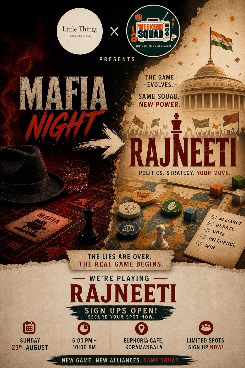 Rajneeti — Mafia Night Leveled Up | Little Things × Weekend Squad