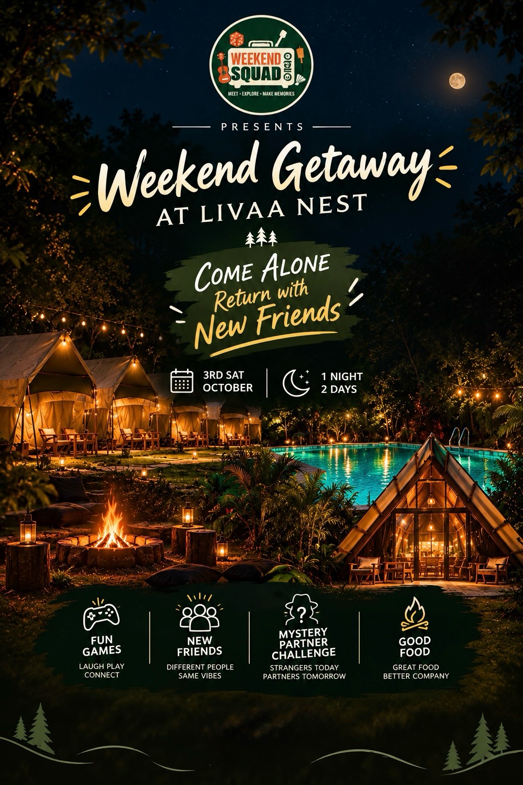🌿 Weekend Getaway at Livaa Nest | Mysore Escape with Strangers