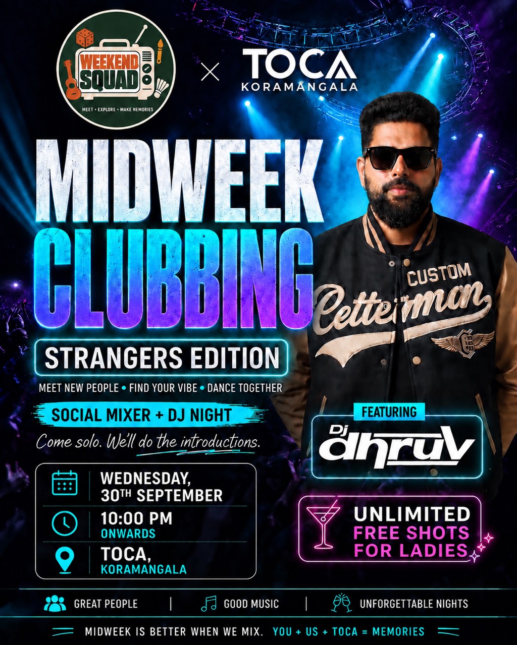 🪩 Midweek Clubbing | Strangers Edition at TOCA