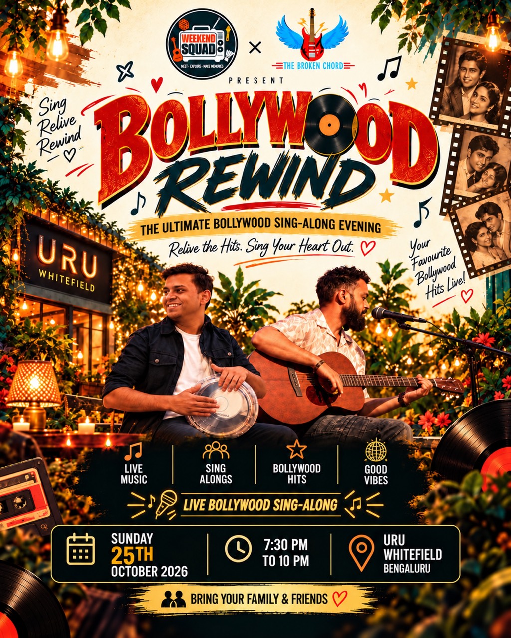 Bollywood Rewind | Live Bollywood Sing-Along Evening ❤️