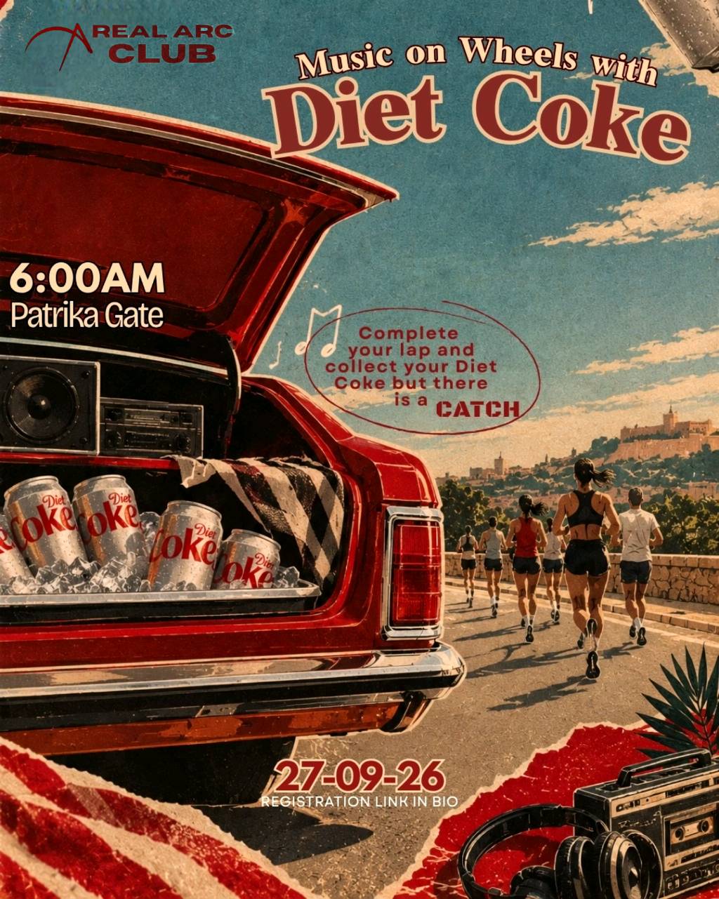 Diet Coke Run with REALARCCLUB