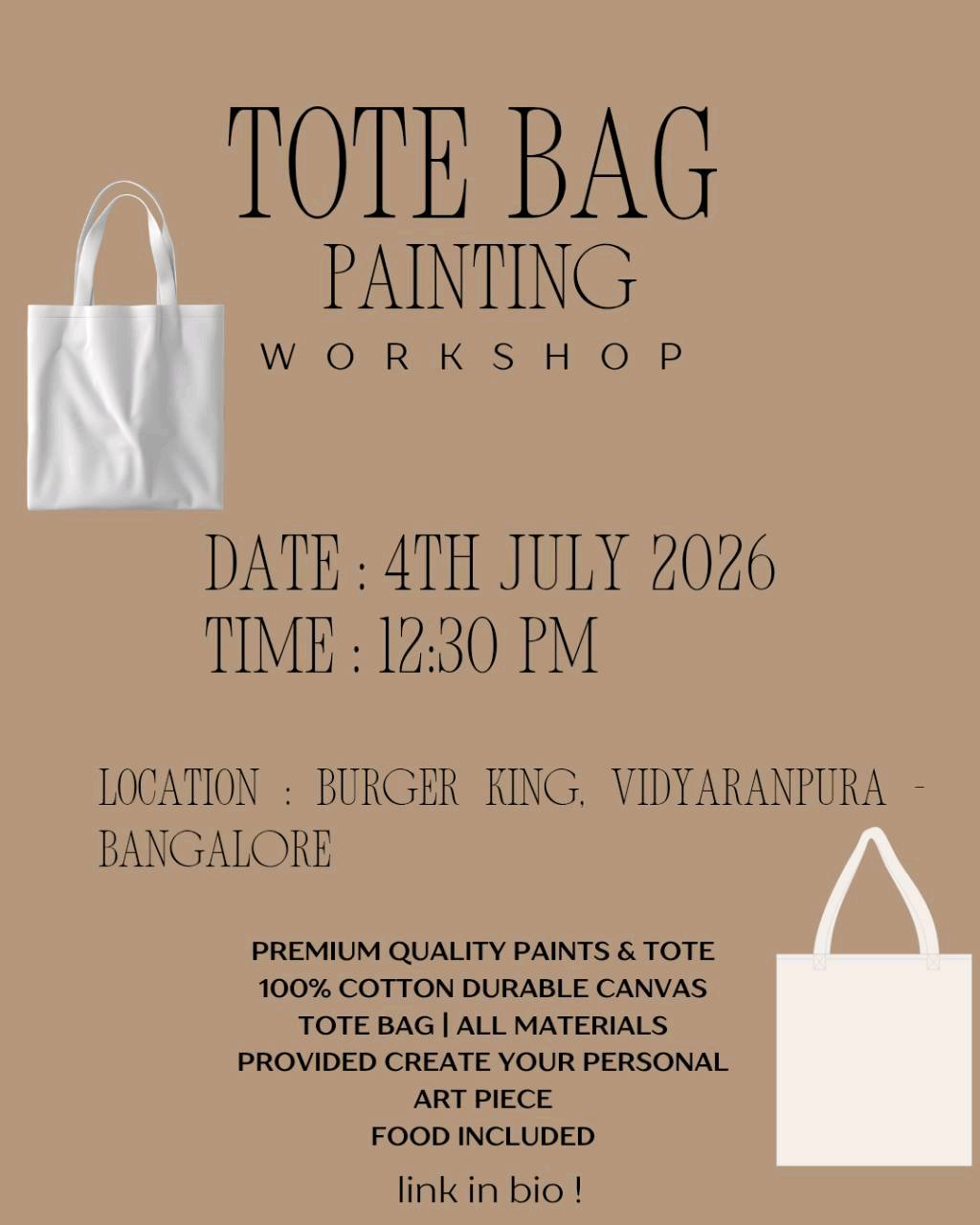 TOTE BAG PAINTING WORKSHOP  - 2