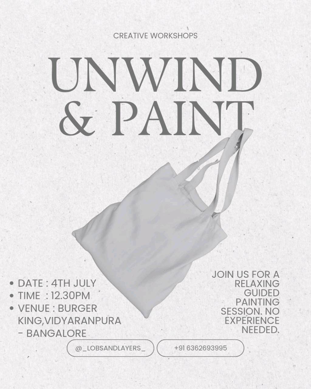 TOTE BAG PAINTING WORKSHOP  - 3