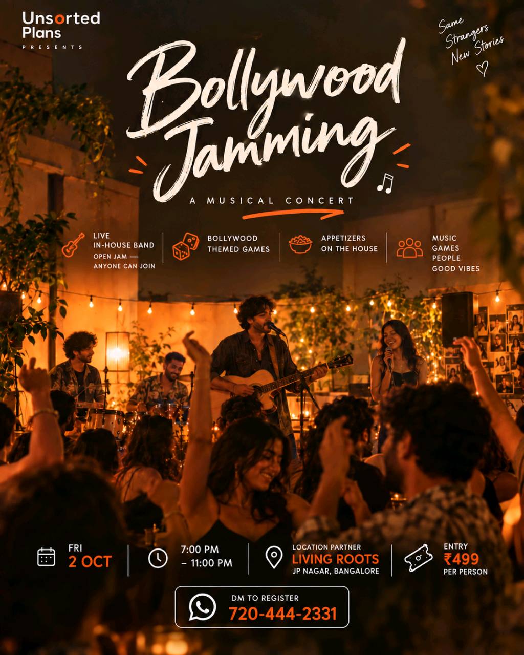 Bollywood Jamming:  A musical concert and game night 